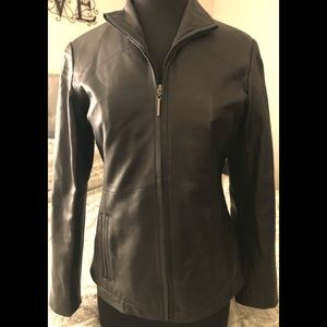 Faux leather jacket 🌸